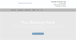 Desktop Screenshot of feathersoundchurch.com