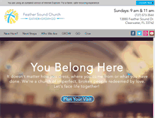 Tablet Screenshot of feathersoundchurch.com